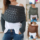 💥Buy 2 Get 10% Off💥Women’s Knitted Cut-Out Shawl Poncho Wrap-16