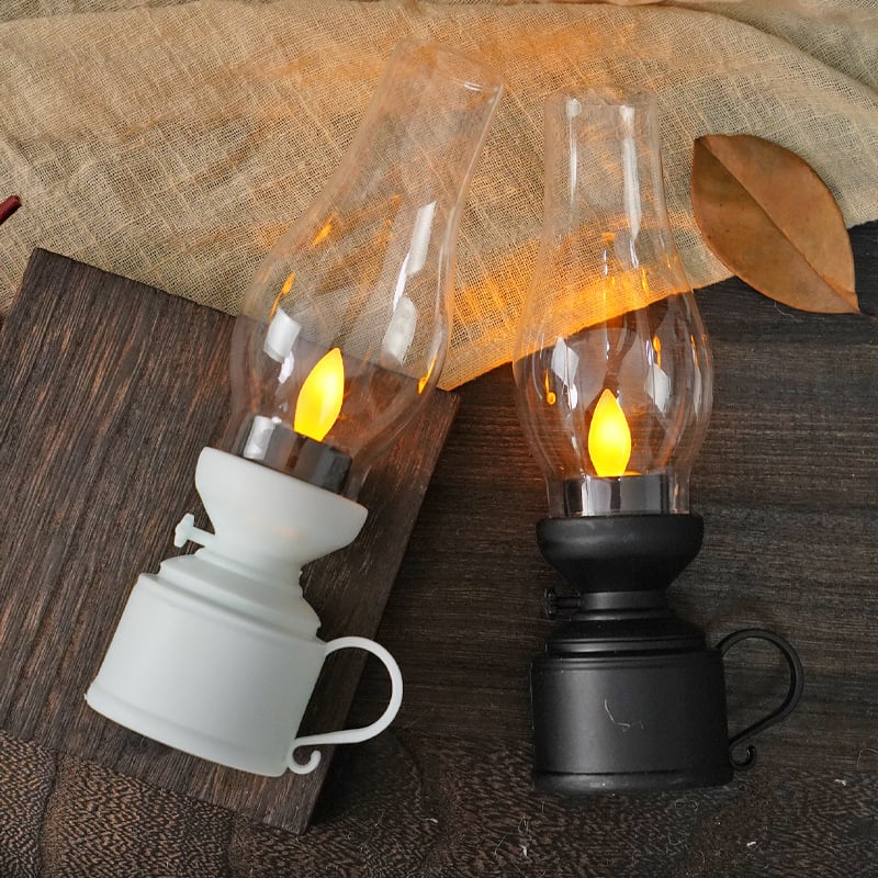 ✨Buy 3 Get 15% OFF 🕯️LED Vintage Kerosene Lamp Electronic Swing Candle🔥-4