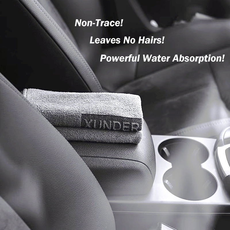 Microfiber Cloth for Car - Effective Water Absorption & Leaves No Trace-3