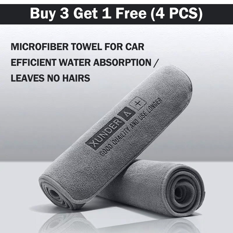 Microfiber Cloth for Car - Effective Water Absorption & Leaves No Trace-9